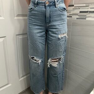 Garage Light Blue Distressed Jeans